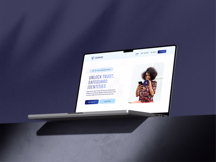 IDSPHERE Landing Page Design
