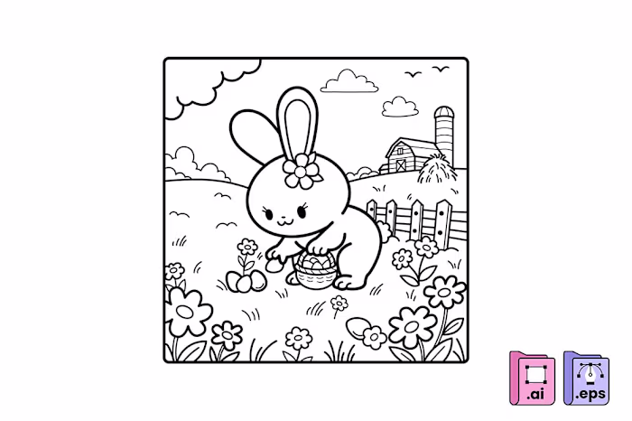 Easter Bunny Coloring Page
Bring the