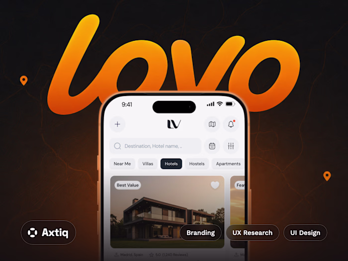 Designing Lovo, a social, video-first hotel booking app