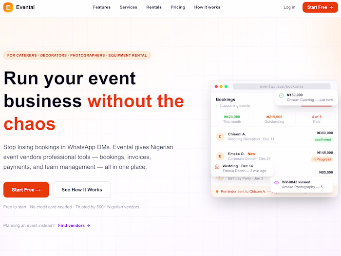Evental is a purpose-built SaaS