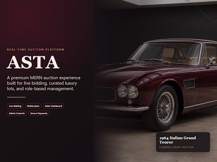 ASTA - Real-Time Luxury Auction Website