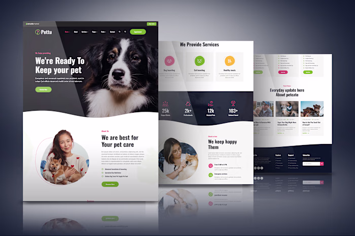 Modern Pet Care Website Designed to Attract & Convert