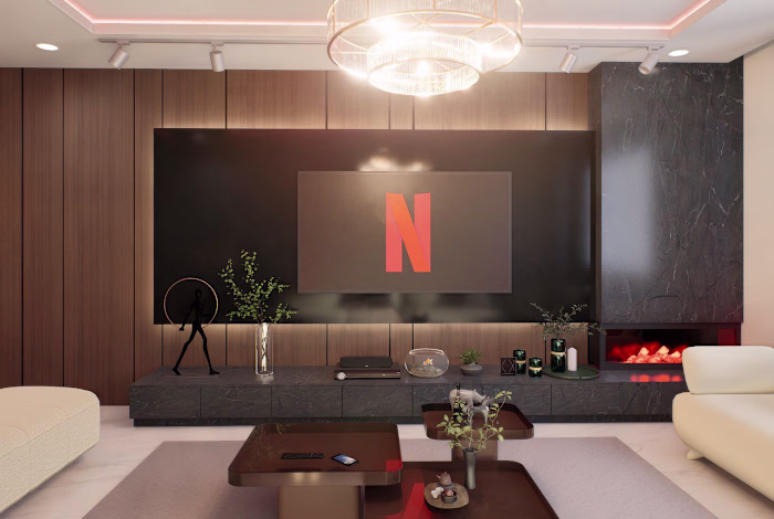 Living Room with warm tones Dining Space|NFAS Design