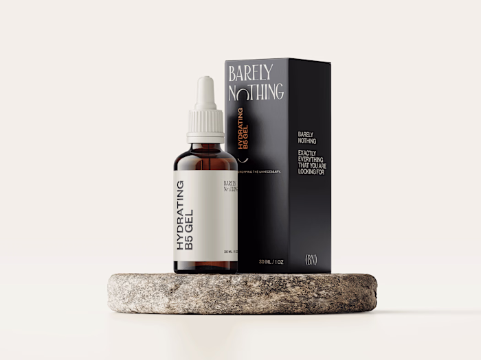 Barely Nothing -  Skincare Brand Identity & Packaging Design