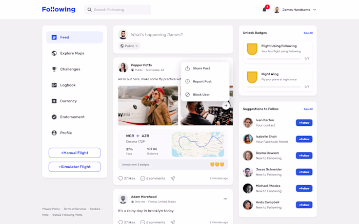 Following | Social Media for Pilots
