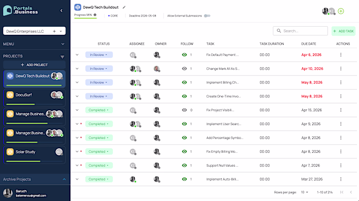 portals.business (http://portals.business) — React + Node fu...