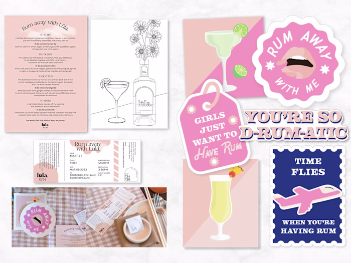 Lula Rum Media Event Print Collateral