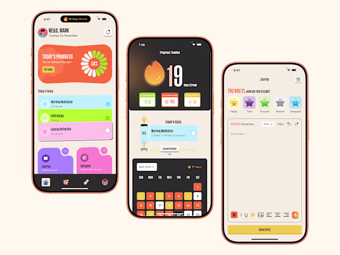 YOU&UP — Personal Growth & Wellness App Design