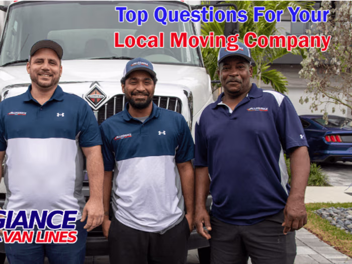 Top Questions For Your Local Moving Company