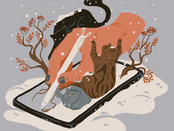 Winter Cats Artwork