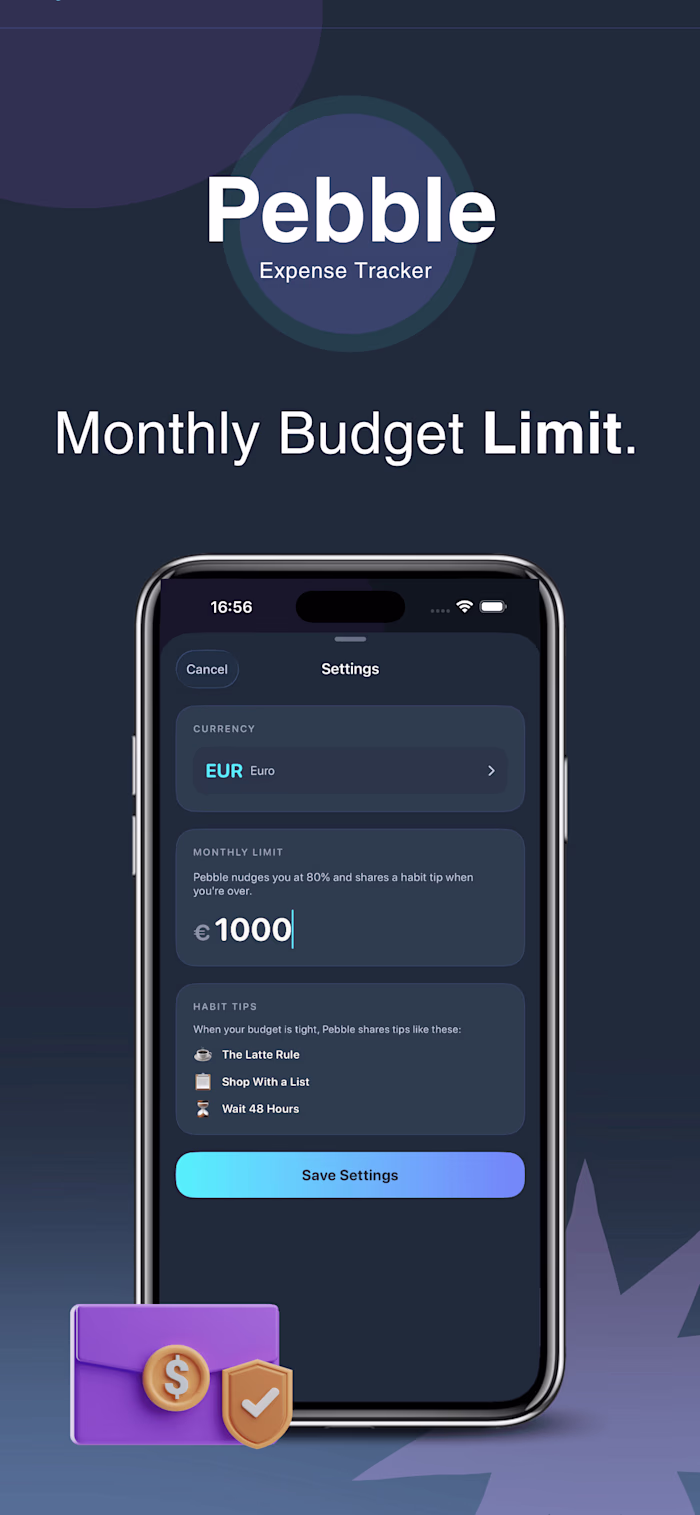 I designed Pebble. It's a moody, hand-drawn expense tracker ...