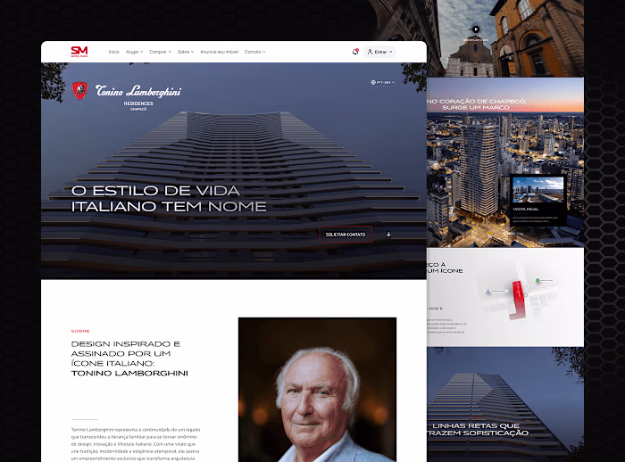 Tonino Lamborghini Residence ▪️ Property Landing Page