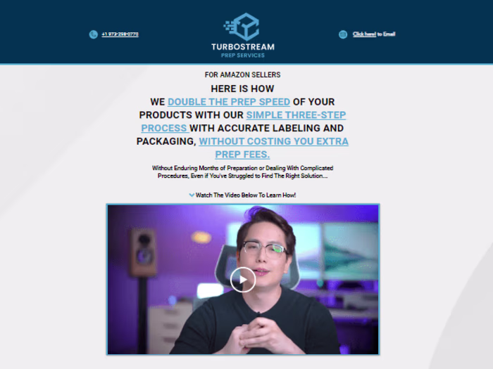 Development of Sales & Marketing Funnel for Turbostream Prep