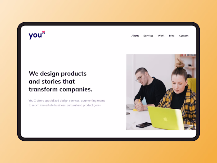 You X Ventures · Website (React)
