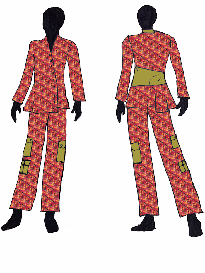 illustrated garment