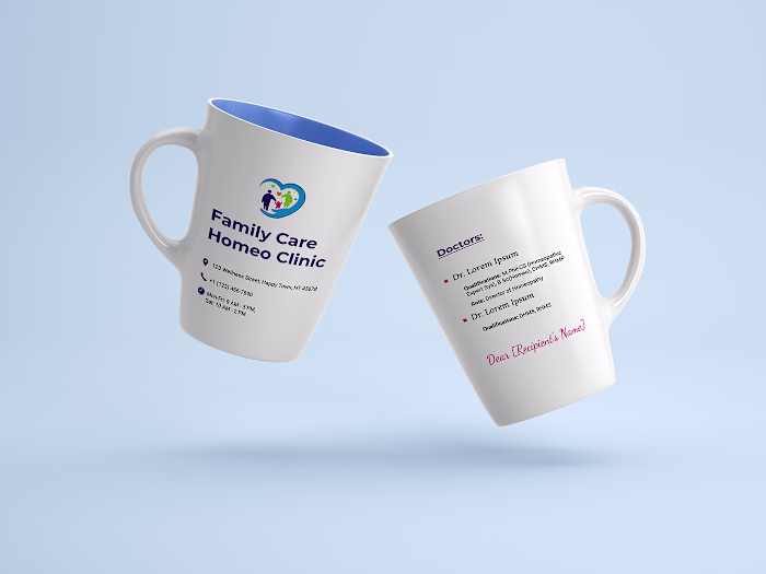 Mug Design for Homeopathic Clinic
