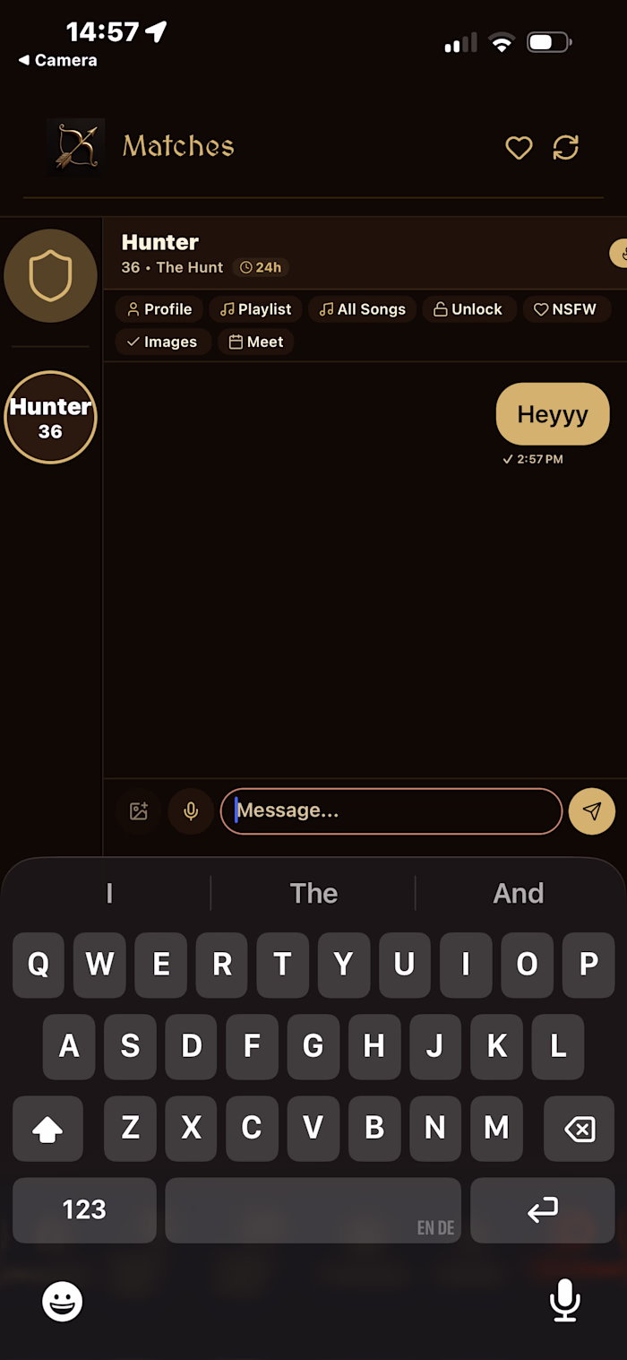 The Hunt: Real time - live Messaging