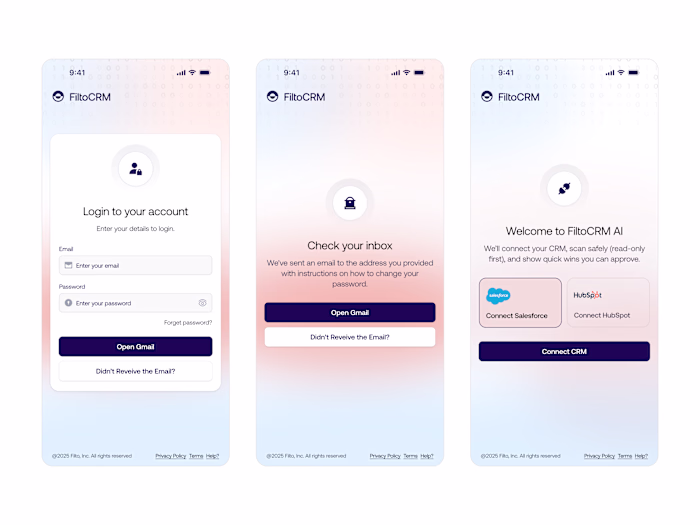 Log In Flow - CRM