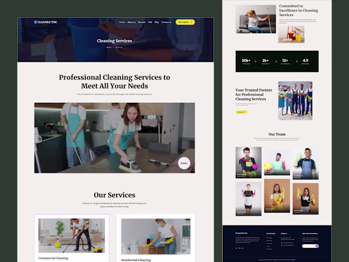 CLEANEX TNC - Home Services Website Template