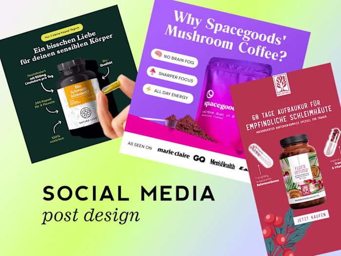 Social Media Post Design – Creative & Conversion-Focused
