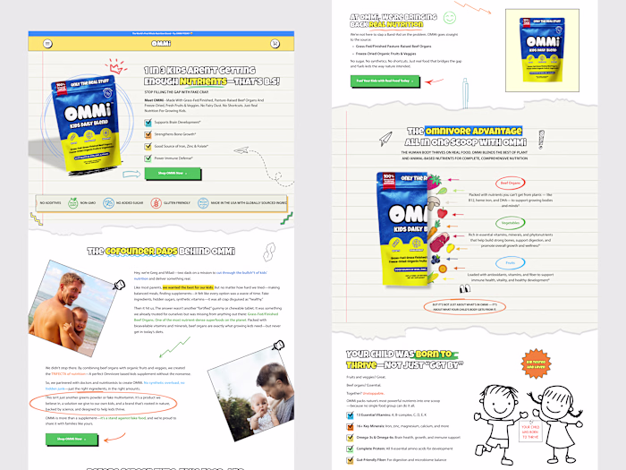 Brand Story & Web Optimization for OMMi