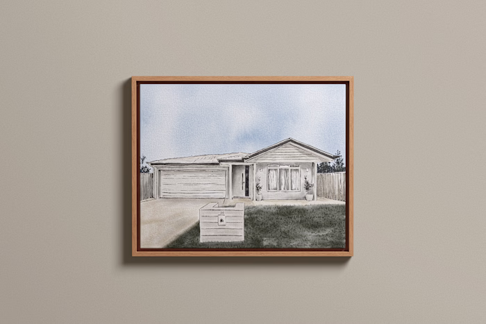 Watercolour House Illustration