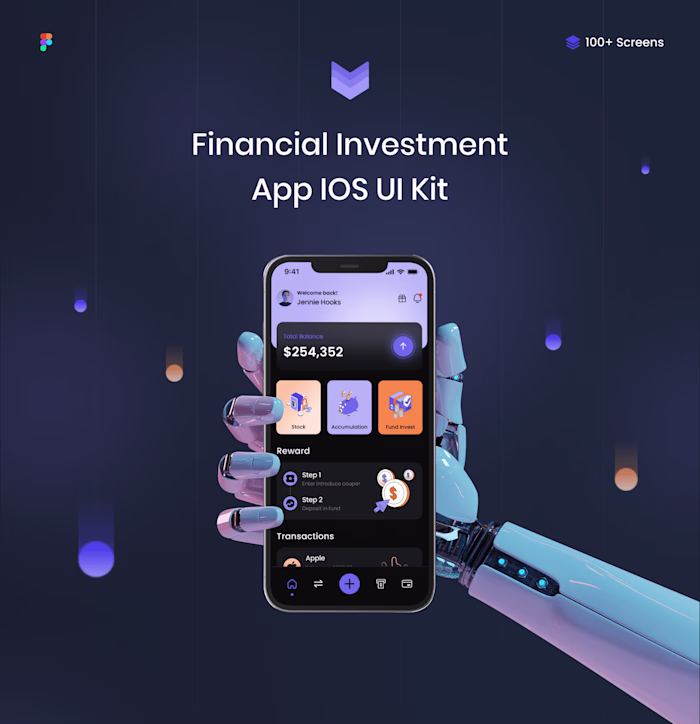 Premium UI Kit for Financial Investment Apps