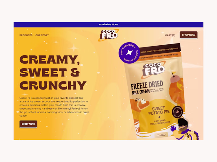 CoCo Fro — Ecommerce Website