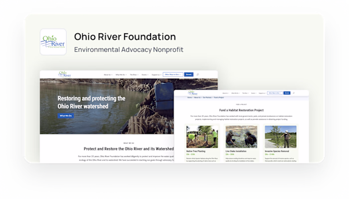 Ohio River Foundation Website