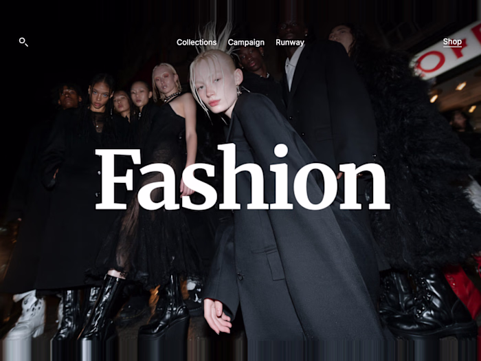 Fashion websites, 3 designs