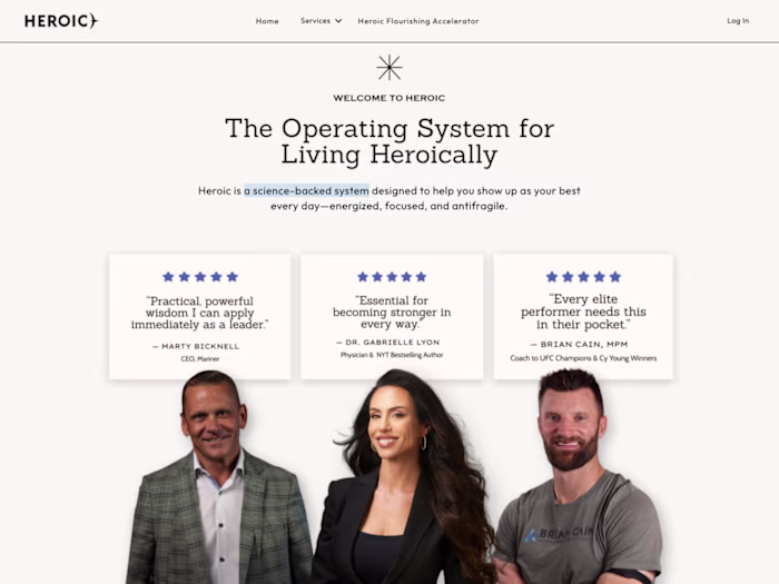 Heroic Kajabi Website Design & Development