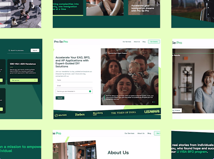 Pro Se Pro · UX/UI & Webflow