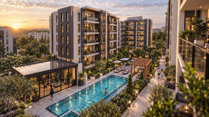 Courtyard Complex with Pool — Exterior & Landscape