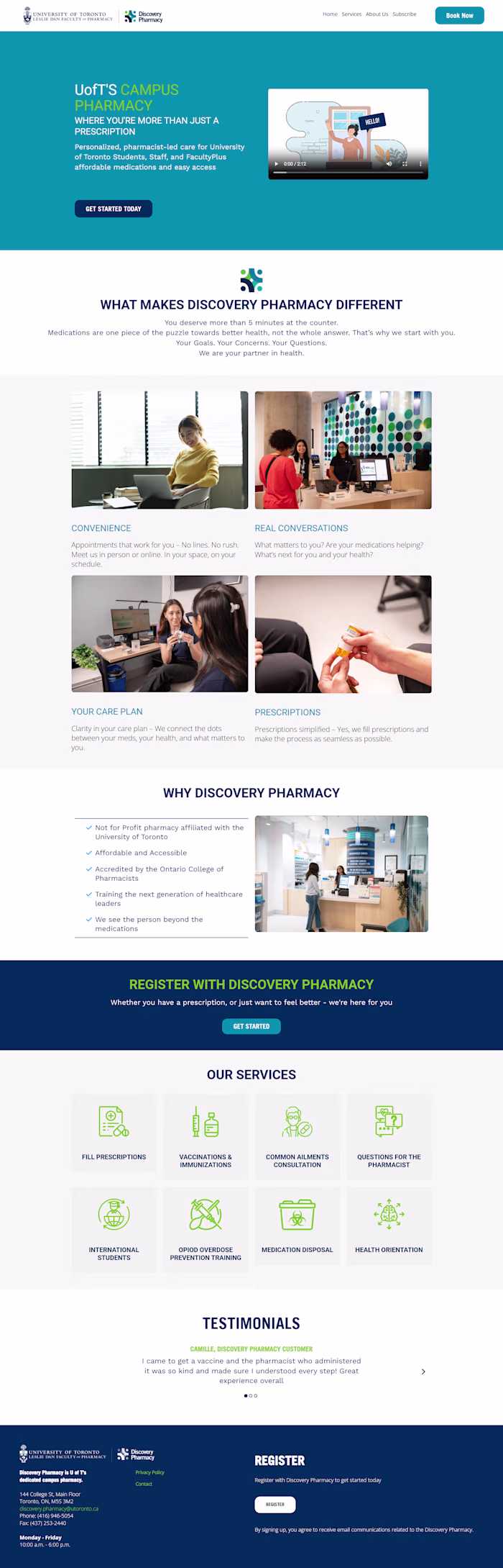 Health website design on systeme.io