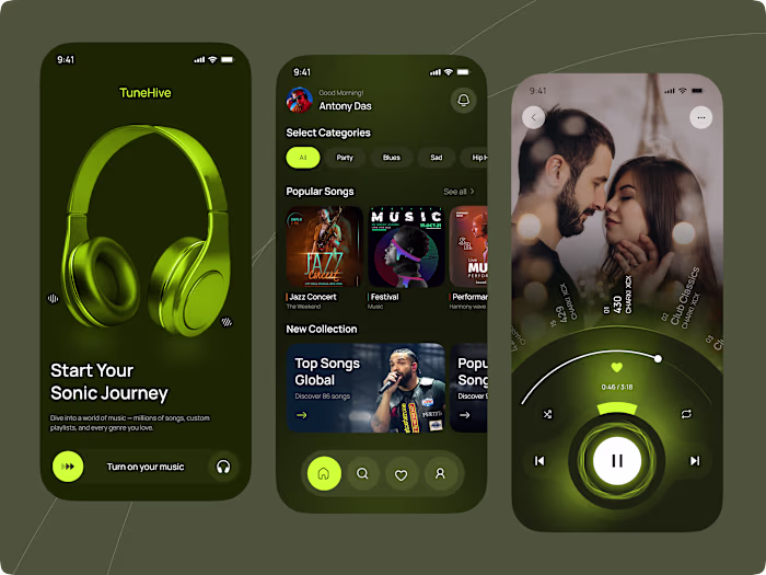 Music Streaming Mobile App Design