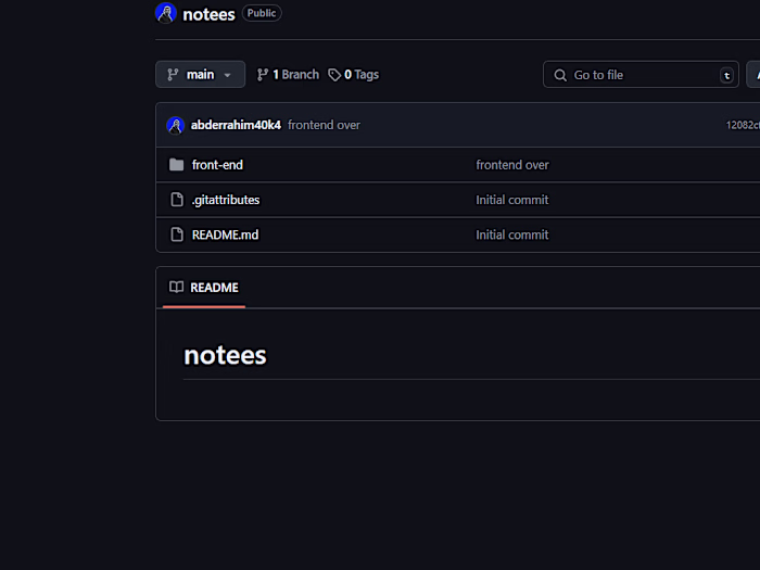 notes web application
