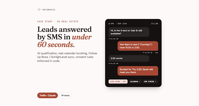 Speed-to-Lead AI Agent for US Real-Estate Brokerages