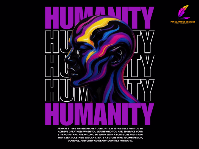 HUMANITY - streetwear t-shirt design