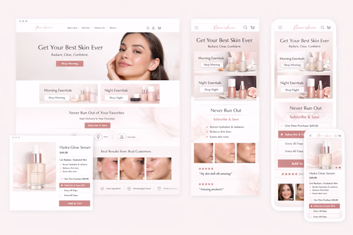 Most cosmetic stores on Shopify