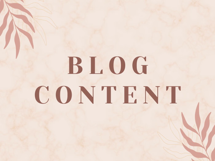 Blog Content Samples