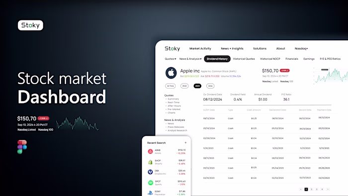Stocky - UI/UX Design Project
