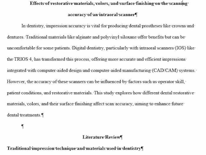 Effects of restorative materials, colors, and surface finishing 