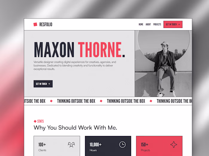 Resfolio - Portfolio for Designers