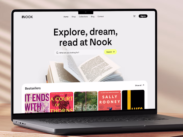 📚 Web design for the bookstore | Hyperactive