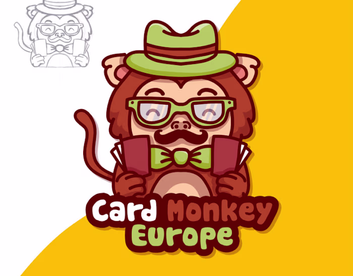 Cute monkey logo