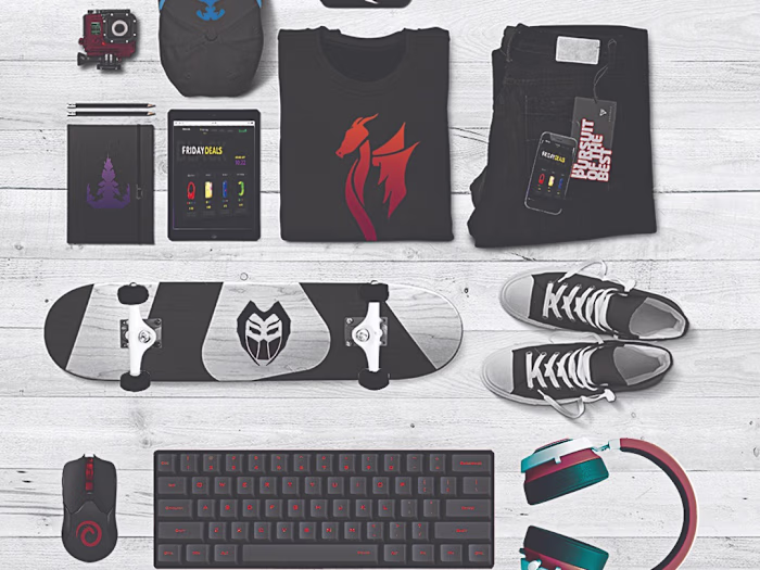 Octa Core Game Studio Product Illustration & Design