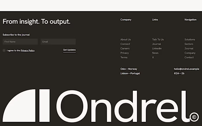 Ondrel: Enterprise AI Site Rebuild