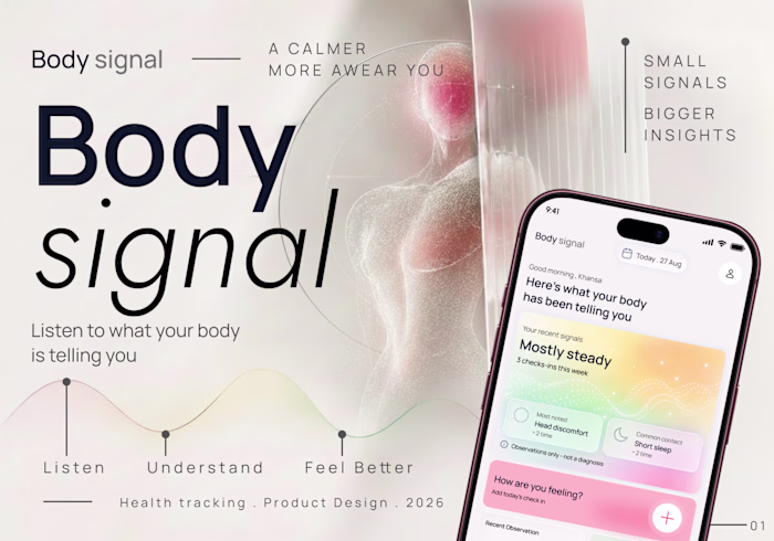 Body Signal Health-Tracking App Design