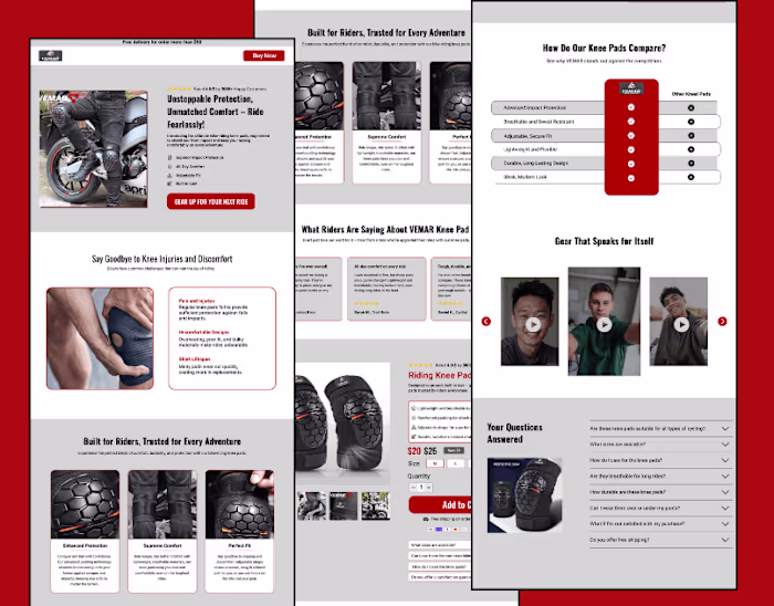 Conversion-driven Landing page designed on Figma