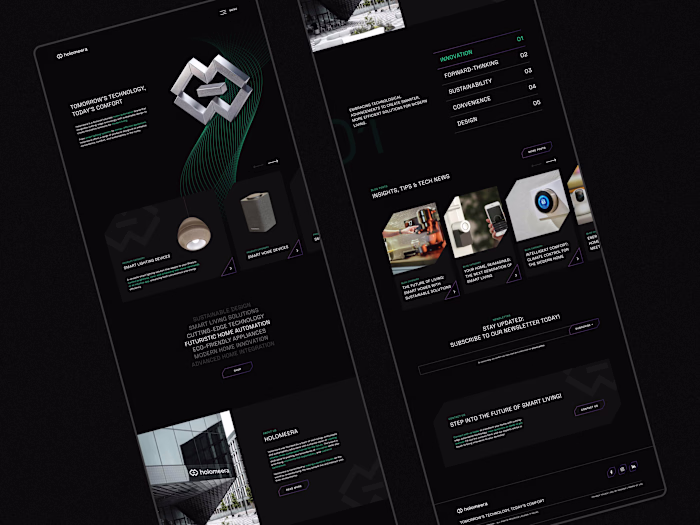 Smart Home Brand Identity & Logo Design | Holomeera